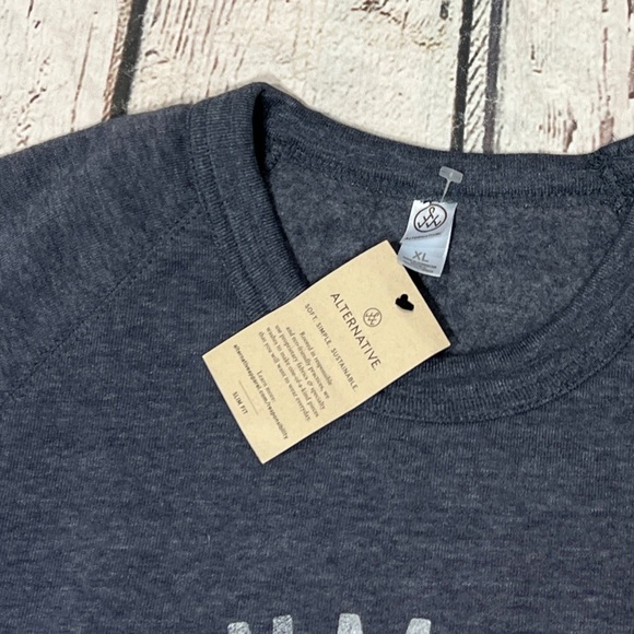 Monmouth University Navy Blue Sweater Retro New Collegiate Crewneck Sweatshirt - Picture 3 of 4